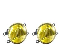 HGNMPGVVTZ For Toyota For Wish 2009 2010 2011 2012 2013 2014 2015 Car Front LED Fog Daytime Running Lamp DRL 6000LM 12V External Fog Light H11 30W(JZ Lemon Yellow)
