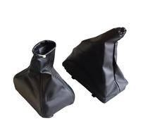 HGNMPGVVTZ for Vauxhall for OPEL for Corsa C for Combo 2001-2006 Car Handbrake Gear Shift Knob Shifter Gaiter Boot Leather Cover(Combo 2Pcs)
