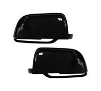 HGNMPGVVTZ For VW For Polo 9N 2002 2003 2004 2005 Gloss Black Wing Door Mirror Cover Caps Casing Left+Right 6Q0857537 6Q0857538