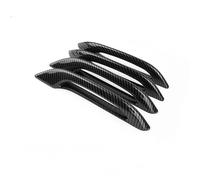 HGNMPGVVTZ Outer Door Handle Antifreeze Door Handle for Tesla for Model 3 Frost-Proof Handle Sticker Patch Cover Doorknob Accessories 2024 2025(4PCS Bright Carbon)