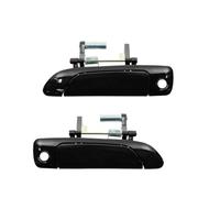 HGNMPGVVTZ Outer Door Handle for Civic 2001-2003 2004 2005 2Pcs Lot Front Rear Exterior Outside Door Handles Black Pair Set(Front Pair)