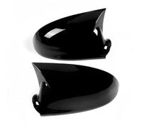 HGNMPGVVTZ Rearview Mirror Cover For VW For Golf 5 MK5 2003-2009 Gloss Black/Carbon Fiber Side Wing Mirror Cap Case Trim Style Car Accessories (Gloss Black)
