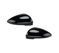HGNMPGVVTZ Side Mirror Cover For VW For Jetta MK7 2019 2020 2021 2022 2023 Rearview Mirror Housing Shell Automotive Accessories (Black A Pair)