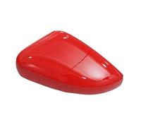 HGNMPGVVTZ Side Rear View Mirror Cover Replacement Shell Trim Black Red Side Mirror Caps Accessories For VW For Polo MK5 6R 6C (Red left)