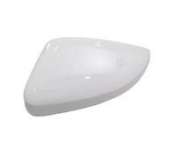 HGNMPGVVTZ Side Rear View Mirror Cover Replacement Shell Trim Black Red Side Mirror Caps Accessories For VW For Polo MK5 6R 6C (White left)