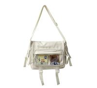 hgnxa Japanese High School Girls Crossbody Bags Nylon Book Bag Transparent Itabag