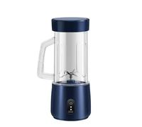 hgnxa Portable Juicer Electric USB C Charging Juicer Cup Rechargeable, Centrifugal Juicer, 3 Speeds, 10W, 5V, Blue
