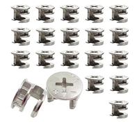 HGOCAHUZI 20 Pcs Furniture Connecter Cam Lock Fittings Cam Nut Furniture, Furniture Nut Connector for Cabinet Drawer Dresser Wardrobe Furniture Panel Connecting