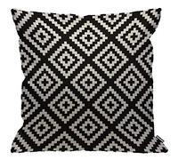 HGOD DESIGNS Black and White Jagged Cushion Cover,Geometric Abstract Throw Pillow Case Home Decorative for Men/Women Living Room Bedroom Sofa Chair 18X18 Inch Pillowcase 45X45cm
