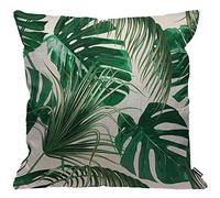HGOD DESIGNS Cushion Cover Palm Leaves Jungle Leaf Throw Pillow Cover Home Decorative for Men/Women living room Bedroom Sofa Chair 18X18 Inch Pillowcase