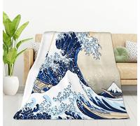 HGOD DESIGNS Hokusai The Great Wave Blanket Soft Warm Print Throw Blanket for Women Adults Gift 50"x60"