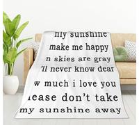HGOD DESIGNS You are my sunshine my only sunshine you make me happy I love you please dont take my sunshine away Blanket Throw Blanket Soft Comfortable for Sofa Chair Bed Office 100x130cm