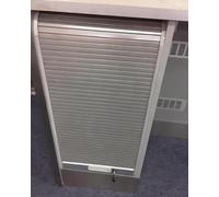 HGOuhK Concertina Door Folding Tambour Spirals with Hand Pull & Exposed Track，Retractable Roll up Screen Doors Tambour Door Kit Individual Slat(40x60cm/16x24in)