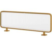 HGOuhK Countertop Partition Panels Iron Dividers For Dining Areas Desk Privacy Panel Semi-privacy Standing Screen For Home Office Restaurant Dividers for Dining Areas(Gold,30x100cm/11.81x39.37in)