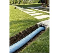 HGOuhK Flexible perforated drainage pipe, for landscaping,water management Perforated French Drain Pipe(150mm)