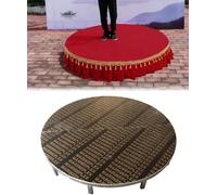 HGOuhK Folding Choral Stairs Circular lifting platform (with skirt), portable modular, performance and speaking Choir Stage Risers(120cm (47.2in))
