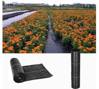 HGOuhK Geotextile Garden Ground Cover Weed Barrier Fabric Weed Suppressant Membrane Plastic Mulch Film Weed control membrane(0.9x60m/3x200ft)