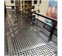 HGOuhK Perforated sheet metal Stainless steel perforated sheet, anti-leakage window mat, easy to install, protective mesh 304 Stainless Steel Perforated Sheet(40x100cm)