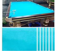 HGOuhK Pool Table Felt Chinese-style black 8-ball pool table cloth, includes 6 strips, for home, club, bar, and sports games Billiards Cloth(Cyan)