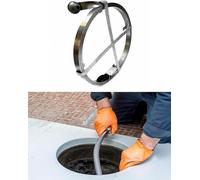 HGOuhK Steel Cable Drain unblocker, Suitable for the Maintenance of Main Pipes and Drainage Steel Tape Drain Cleaning Tool(3cm,L 10m)
