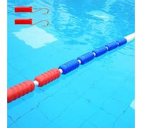 HGOuhK Swimming Safety Rope Swimming Pool Lane Rope, Floating Lane Line Kit For Separating Deep And Shallow Ends (includes 2 Hooks) with Floats(Steel Wire Rope)