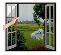 HGPFCB Custom Window Fly Screen, Fly Net for Windows Easy Installation Mosquito Net, Strong Self-Adhesive Window Mesh Insect Screen Keep Bugs Flys Mosquitoes Pollen Out