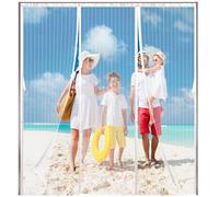 HGPFCB Fly Screen Door, Sliding Screen Door, Double Opening Mesh Net Curtain,Magnetic Curtain, with Magnet Hands Free Great for French Door Pet Kid The Balcony Door and Patio Door