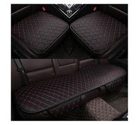 HGPVPKZAZD Car Seat Covers Set For Focus Mk2 For Edge For Explorer For Ecosport For Escape Custom Leather 5 Seat Cushion Mat Car Accessories(Black red)