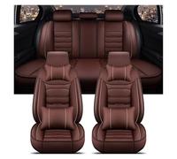 HGPVPKZAZD Car Seat Covers Set For Jaguar All Models For XF For F-Pace For E-pace For I-Pace For X-Type For XE For XJ For XK Custom Seat Cover(Luxury Coffee 5 Seat)