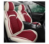 HGPVPKZAZD Car Seat Covers Set For Megane For Clio Customized Set Seat Car Interior Seat Cover Accessories(Wine Red 1set)