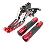 HGPVPKZAZD Motorcycle Brake Clutch Levers for Tracer 900 Gt 2015-2020 Motorcycle Brake Clutch Levers Handlebar Grip Handle Bar Lever Protector Motorcycle(Titaniumred)