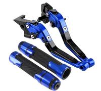 HGPVPKZAZD Motorcycle Brake Clutch Levers for Ybr 125 2005-2014 Motorcycle Brake Clutch Levers Handlebar Grip Handle Grips(Blueblack)