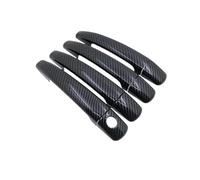 HGPVPKZAZD Replacement Exterior Door Handle Covers for Citroen for DS3 2009 2010-2019 Car Door Handle Covers Trim(1 Keyhole 4 Door 1)