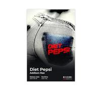 HGQSAHJ Addison Rae Art Poster Music Album Diet Pepsi Cover Sexy Singer Fans Gift Room Decor Canvas Poster Bedroom Decor Landscape Office Room Decor Gift 16x24inch(40x60cm)