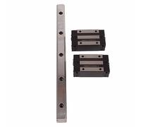 HGR20 300mm Linear Guide Rail with 2 Carriages Bearing Block Slider, High Precision Wear - Resistant Steel Rail for CNC Machines, 3D Printers, Medical and Textile