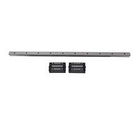 HGR20 600mm Linear Guide Rail with 2 Carriages | Bearing Steel Rail for Accurate Machine Tools/CNC / 3D Printers | High Load Capacity Slider Block for Smooth Motion