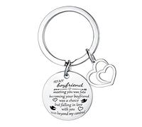 Hgreiwgk Boyfriend Keyring I Love You Gifts for Him Valentine's Day Gifts for Boyfriend Husband Boyfriend Gifts from Girlfriend Boyfriend Birthday Christmas Gifts