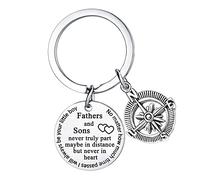 Hgreiwgk Dad Keychain Dad Gifts From Son Daughter Father Keychain Key Tags For Dad Daddy Papa Fathers Day Jewellery Gifts Birthday Gifts For Dad Keyring Gifts For Men Daddy Stepdad (Fathers and Sons)