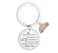 Hgreiwgk Driving Instructor Gifts Thank You Gifts for Driving Instructor Keyring Passed Driving Test Gifts for Lessons Passed Driving Test Gift Drive Safe Keyring