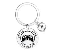 Hgreiwgk New Uncle Gifts Uncles To Be Gifts First Time Uncles Keyring 1st Fathers Day Gift Birthday Gifts from Niece Nephew Funny Uncle Level Unlocked Key Ring