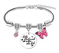 Hgreiwgk She Believed She Could So She Did Charm Bracelet for Women Her Inspirational Gifts for Women Congratulations Gift Graduation Gifts Encouragement Gift Motivational Bracelet
