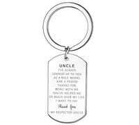 Hgreiwgk Uncle Keyring Uncle Gifts Father's Day Gifts for Uncle Christmas Birthday Gifts from Nephew Niece Uncle Present