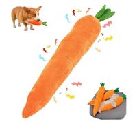 HGRYNDRO Carrot Dog Toy, Dog Chew Toy, Interactive Dog Toy, for Small Medium Dogs, Sturdy and Chewable Plush Multi-Squeak Dog Toy, Cute Stuffed Carrot with Soft Squeak