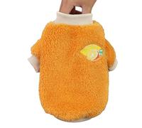 HGRYNDRO Dog Vest Plush Pet Winter Clothes Cute Fruit Pattern Thickened Warm Dog Vest Small Medium Dogs Soft Winter Puppy-orange-2xl