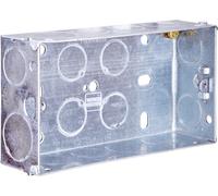 Permaplug By Masterplug ELS132O-01 Two Socket Trailing Socket, Without Plug And Cable, 13 Amp, Orange