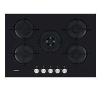 HGS 72S BK 75cm 5 Burner Gas Hob - Black