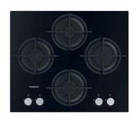 HGS61SBK 60cm 4 Burner Cast Iron Gas Hob - Black