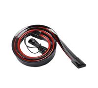 Hgsnvs Parts Rear Tail Light Assembly Dynamic 120cm Car Carbon Black Rear Spoiler Sticker Led Strip Brake Light Turn Signal Lamp Flowing Waterproof Red(Black Shell,Multi Mode)