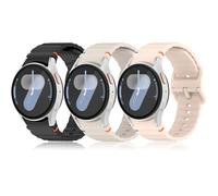 Hgsxst Sport Straps Compatible with Samsung Galaxy Watch 7/6/5/4/FE 40mm 44mm,No Gap Soft Silicone Strap for Galaxy Watch 6 5 4 FE 40/44mm/Watch 6/4 Classic 47/43mm 46/42mm/Watch 5 pro 45mm Men Women