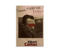 HGTERRGTJ Albert Camus Poster Canvas Cover Wall Art Print Aesthetic Poster Art Painting for Room 12x18inch(30x45cm) Unframe-style